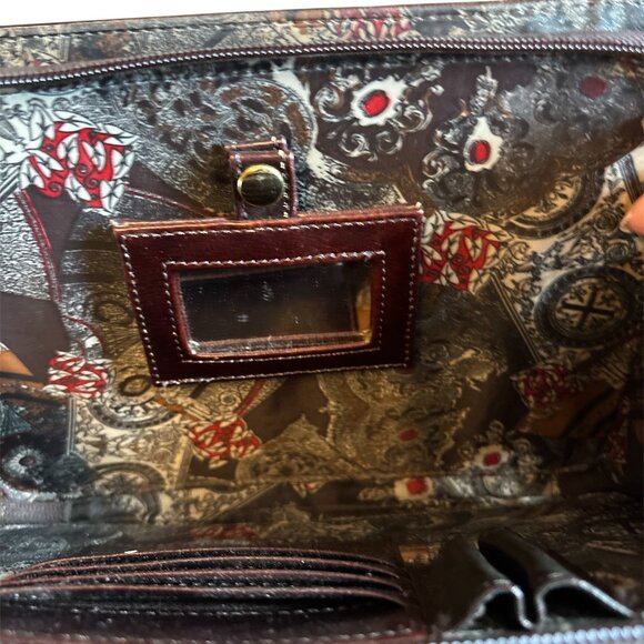 Vintage 1980’s Belle Rose Leather Handbag Very Good Condition Brown/Tan Spacious - Picture 10 of 15